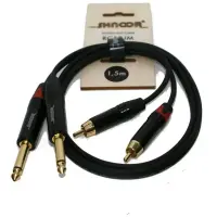 Компонентный кабель Shnoor RCA2JM 1 m