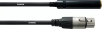 Cordial CFM 0,15 KF кабель XLR female/джек стерео 6,3 мм female, 0,15 м, черный
