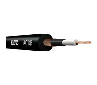 KLOTZ AC 106SW Инструментальный кабель, двойной экран, низкая емкость, внеш.д.6.5мм, цвет черный , катушка 100 м