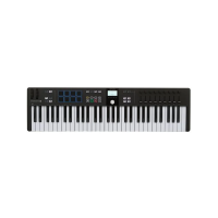MIDI-клавиатура Arturia KeyLAB 61 MK3 Black [61 клавиша, полувзвешенная механика, дисплей, 12 пэдов , 9 фейдеров, 9 поворотных регуляторов, 3 входа для подключения педалей, MIDI in/out, USB-C]
