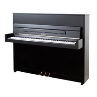 Петроф|Petrof p 118s1-silver(0801)  пианино, высота 118, цвет черный, полированное, серебрянная фурнитура