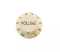 KB003-V-WH ручка потенциометра "Strat", надпись "TONE", цвет состаренный белый, Donlis