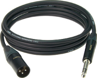 KLOTZ M1MP1K0100 готовый микрофонный кабель на основе кабеля MY206, металлические разъемы XLR - Mono Jack (Amphenol), 1 метр