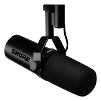 Shure sm7db студийный микрофон динамический кардиоидный, 50-20000 гц, 1,12 мв/па, на кронштейне со встроенной резьбой, ветрозащита, встроенный предусилитель