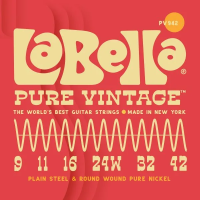 PV942 Pure Vintage Комплект струн для электрогитары, 9-42, La Bella
