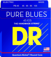 PB-45 Pure Blues Комплект струн для бас-гитары, никель, Medium, 45-105, DR