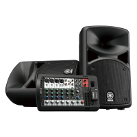 Система звукоусиления Yamaha [STAGEPAS 400BT] [ZX58300] портативная (комплект), 400 Вт, 2 х 8"+1", 8-канальный микшер (4 моно/линейных входа + 4 моно/2 стерео линейных входа), Входы Hi-Z (с высоким сопротивлением), Bluetooth.