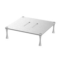 ddHiFi HS300-08 silver дисплей стойка под hi-fi аппаратуру (опорные ножки h 8см)