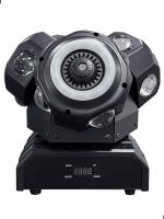 Led Star MA-E031 Вращающаяся светодиодная тройная голова, 200Вт, Beam 12*10Вт RGBW (3x4), Halo 3 кольца 12*0.2Вт RGB, Laser зеленый, красный, синий, авто, звуковая активация, DMX512, ведущий/ведомый, линейный диммер