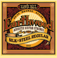 P02043 Earthwood Silk and Steel Regular Струны для акустической гитары сталь+шелк 13-56 Ernie Ball