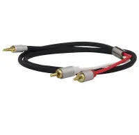 Кабель межблочный аудио Dynavox Cinchkabel Stereo 3.5Jack-2RCA 3.0m (207385)