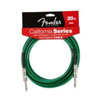 FENDER 20' CALIFORNIA INSTRUMENT CABLE SURF GREEN инструментальный кабель 6 метров, цвет зеленый