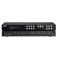 AVCLINK HM-4K44MV Бесподрывный матричный коммутатор HDMI с функцией видеостены и мультивью. Входы: 4 x HDMI. Выходы: 4 x HDMI. Максимальное разрешение: 4K@60Гц. Управление: кнопки, RS-232, ИК, WEB.