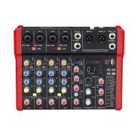 BG A48DSP Пульт микшерный, 4 моно, 1 стерео, DSP процессор 24bit/48KHz, USB MP3 плеер, BT, 2 полосный эквалайзер, фантомное питание
