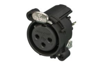 Neutrik NC3FAH1-0 панельный разъем XLR female, горизонт. установка на ПП без фиксатора ответной част