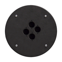 Procab CRP304- Центральная пластина для кабельных катушек серии CDM, 4х отверстия D-size