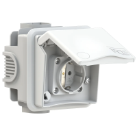 PCE Розетка настенная 16A/250V/2P+E/IP44 8830v