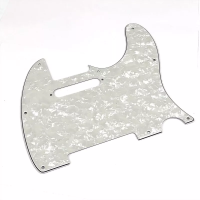 TL-STD-PWH пластиковый 3-слойный пикгард для электрогитары "Telecaster", стандартная конфигурация, цвет белый перламутр, Donlis