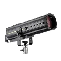 JEG 1543 LED FOLLOW SPOT 350 Прожектор следящего света / LED / 350 Вт / Zoom 7°-13° / 16950 Лк@5м / 3200К-8000К / Фокус и зум ручной / Ирис / 5+1 цветов / 4 фейдера / 7 кнопок / DMX 5 каналов / до 20м