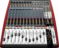 BEHRINGER UFX1604, микшер, USB/Firewire интерфейс (16 in, 4 out), 16 входов, 4 шины, процессор эффектов, 16-канальный рекордер