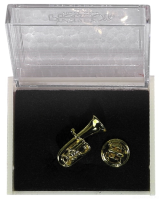 Значок на клипсе зол. напыление "туба" Pick Boy made in Japan