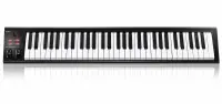 MIDI клавиатура [110105A2021] Icon [iKeyboard 6 Nano] 61 полувзвешенная клавиша фортепианного типа, колеса высоты тона и модуляции, энкодер с LED индикатором, переключение октав и транспонирование, 2х1/4" TS вход для педалей Expression и Sustain, USB-B