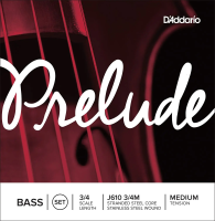 D'addario j610 3/4m  комплект струн для контрабаса 3/4 prelude, medium tension