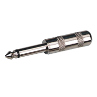 LK Electronic J-057 разъем кабельный 6,3 мм Jack, моно, корпус металл никелированный
