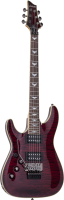 SCHECTER OMEN EXTREME-6 L/H FR BCH - леворукая 6 струнная  электрогитара, 24 лада, корпус: красное дерево с топом из волнистого клёна, гриф: клён, на болтах, накладка: палисандр, звукосниматели: HH 2x Schecter Diamond Plus, регулировки: 2х громкость, тон