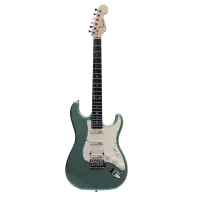 Shinobi D202E Green электрогитара Stratocaster S+S+H