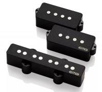 GZR PJ HZ Set Black комплект пассивных звукоснимателей для бас-гитары артиста Geezer Butler, цвет черный, магниты Alnico 5, в комплекте 3 потенциометра и коммутация, EMG
