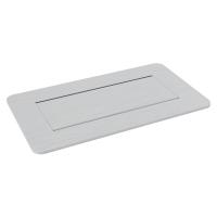 FORMING FUNCTION 9803000102- Встраиваемая розеточная станция серии Axessline с 1 розеткой и 2xUSB, серебристая