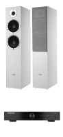 Комплект стереоусилитель Phaze Audio VOLT Цвет: Чёрный [Black] + напольная АС Phaze Audio Tilia 1 Цвет: White [Белый]