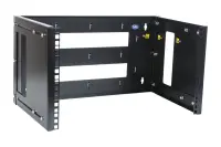 19" Кронштейн настенный 6U ЦМО [КНО-М-6U-9005, чёрный] глубина регулируется в диапазоне 300 - 450 мм