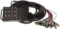 BESPECO BSA1206L15 Мультикор 15 метров (кабель CVM18), 12 входов (XLR F),  6 выходов (XLR M)
