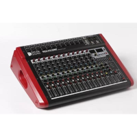 DreamSound DSA-FD12MP активный микшерный пульт, 2х650 Вт x 4Ом, входы: 12 микрофонных / линейных, 3-х полосный эквалайзер по каждому входу, DSP 24 Bit, 7-и полосный мастер EQ, USB MP3 плеер, BlueTooth