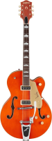 Gretsch G6120DE Duane Eddy Signature Hollow Body, Bigsby, RW F-board, Desert Sunrise, Lacquer Электрогитара п/а, оранжевый лак