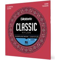 D'Addario EJ27H струны классической гитары, нейлон, 3-6 струны с серебрянной навивкой. высокое натяжение (Hard Tension). (.029 -.044)