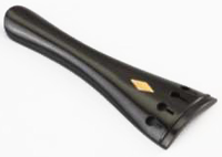 Cello tailpiece Acura CT-E3A782 - Grade A ebony round 4/4 cello tailpiece with horn saddle and diamond inlay