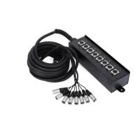 Adam hall k 8 c 10 - мультикор со стейдж-боксом, 8 x xlr возврат, 8 x 0.314 мм2, 10 м