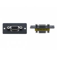 [wx-2f (g)] переходник kramer hd-15 (vga) розетка-розетка серые