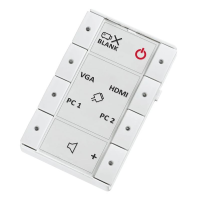 Biamp Impera Echo 8DKW - AV-контроллер, 8 кнопок, форм-фактор DK, белый