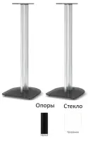 Стойки под акустику MD 203-700 (черный/прозрачное стекло)