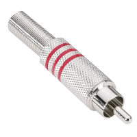 Adam Hall 7622RED - Разъем RCA, красный, металлический