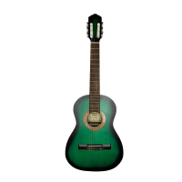 K-Green-3/4 Гитара классическая 3/4, зеленая, Кунгурская Акустика