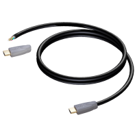 Procab HDM100/15- Кабель HDMI с одним неразделанным концом + разъем HDMI (HDM19), серия Contractor