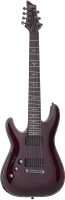 SCHECTER HELLRAISER C-7 LH BCH - леворукая 7 струнная электрогитара, 24 лада, корпус: красное дерево с топом из волнистого клёна, гриф: красное дерево, 3 куска, накладка палиснадр, вклееный, звукосниматели: HH, EMG 707TW, регулировки: громкость (push-pull