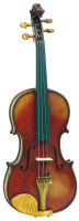 Violin Gliga Genova AG-V014-A - Продвинутая ученическая скрипка ручной работы. Умеренно волнистый клен, состаренная отделка. Аксессуары из волнистого клена.