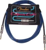FENDER 10' CALIFORNIA CABLE LAKE PLACID BLUE инструментальный кабель, 3 м, бескислородная медь, цвет синий