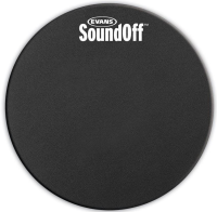EVANS BD20SO1 SOUNDOFF BASS BATTER сетчатый тренировочный пластик для бас-барабана, 20'